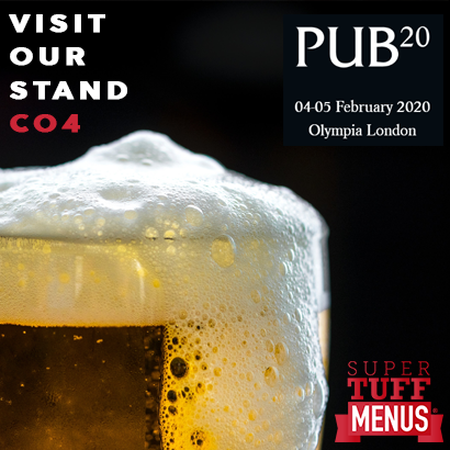 SuperTuffMenus will be at PUB20!