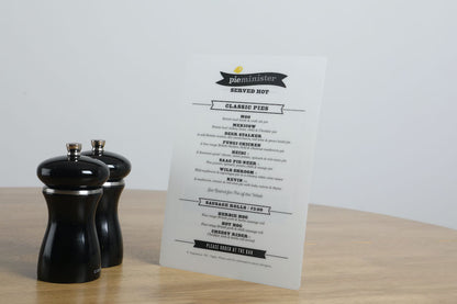 Small Menus - A5